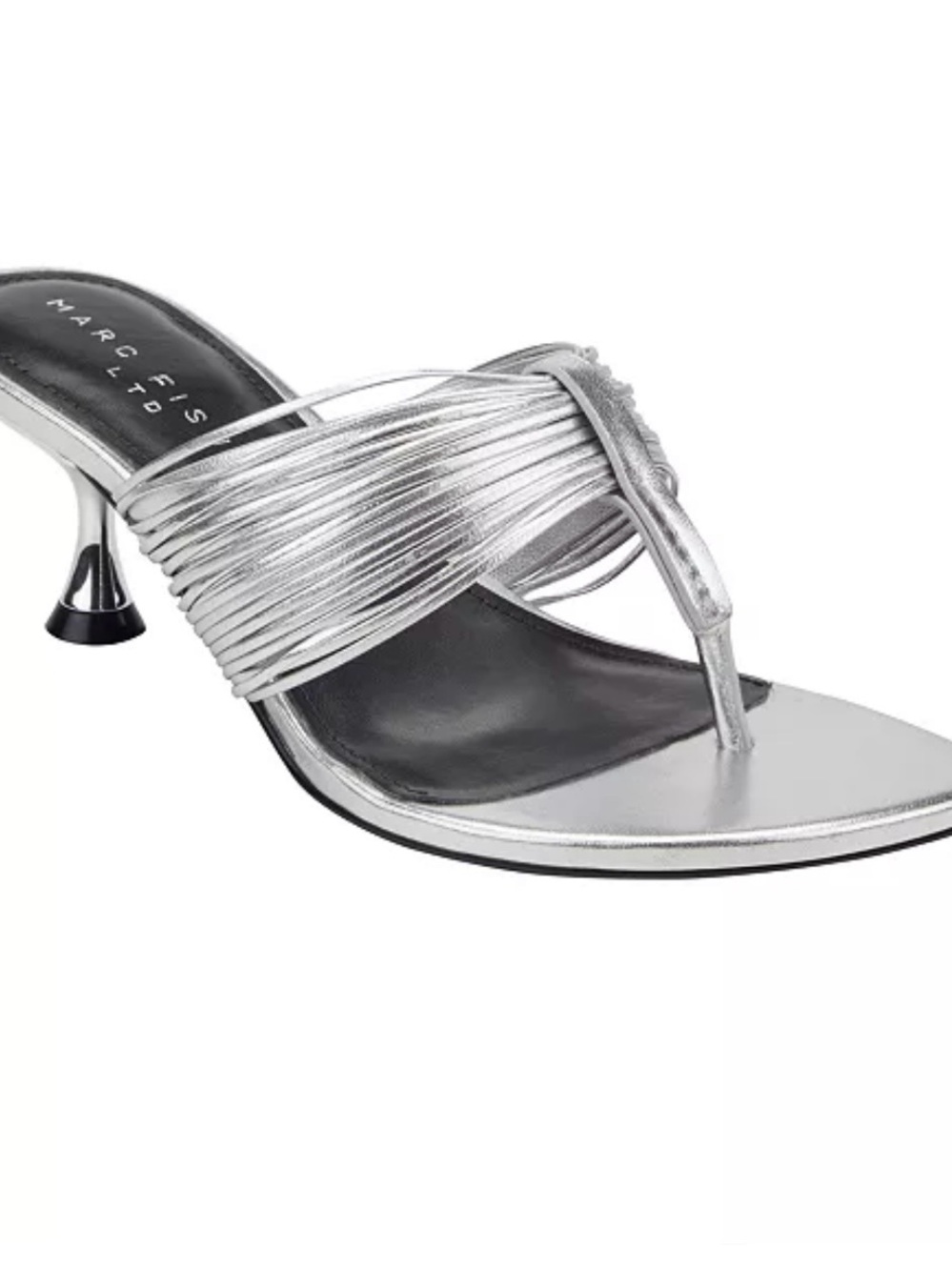 Marc Fisher Silver Pamilla Sandal NIB